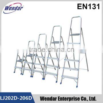 High Quality 2-8 Steps Household Ladder With EN131 /TUV GS certificate aluminum folding ladder