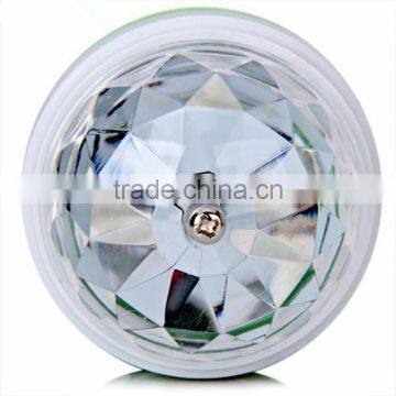 Hot Selling Auto Mini Party Induction Light LED Bulbs E27 3W Bulb Full Color RGB LED Plastic Rotating Lamp With Remote Control photo-2