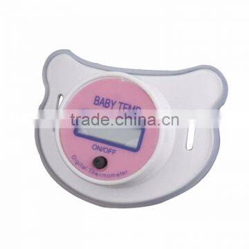 Portable Digital LCD Pacifier Thermometer Baby Nipple Soft Safe Mouth Nipple Temperature Pacifier Chain Clip Holder VCI24 P20 photo-2