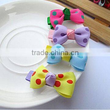 Factory Wholesale New Plastic Bows Shaped Kids Hair Clips photo-6