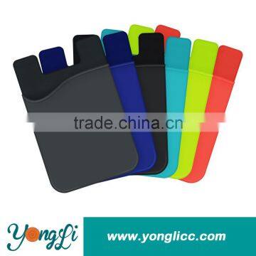 Mobile Phone Accessory Credit Card Holder Silicone Smart Wallet