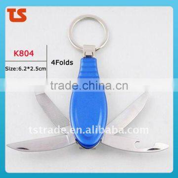 2014 Mini Multi Cute design LED metal utility keychain gift knife K804