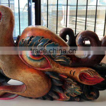 Dragon Mask Wall Hanging Decor Handmade in Nepal photo-3