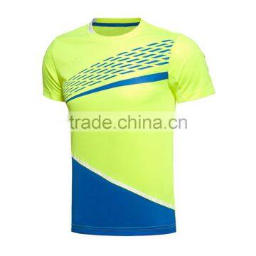 OEM Service Breathable Pique Fabric 100% Polyester Sports Wear Gym Dri Fit Tshirt for Men photo-2