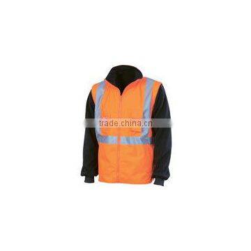 2016 Fluorescent work jacket with reflective tape