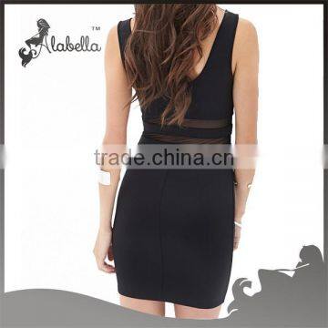 Mesh Panel Bodycon Dress of 2015 Hot Selling Fashion Dress for Women photo-2