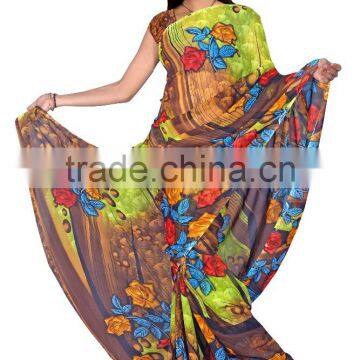 Indian Styles Printed Saree With Blouse photo-4