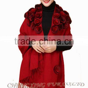 CX-B-P-37B Ladies Fashion Cashmere Fringes For Shawls photo-5