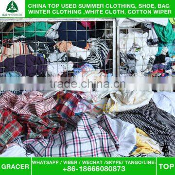 Stock Recycling Hot Sale In Uk Small Bales Unsorted Cotton Blouse Second Hand Cream Clothes photo-4