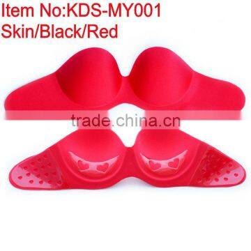 Sexy Open Photo Strapless Adhesive Transparent Cuup Bra Sets photo-3