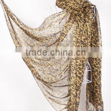 new design ladies leopard printed scarf