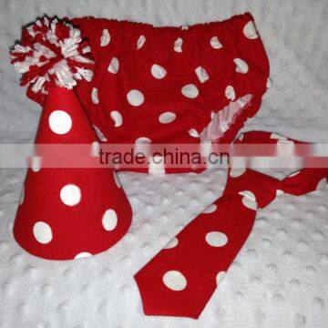Baby Infant Cute 3PCS Bloomers Sets Short With Tie And Hat Baby Clothes photo-2