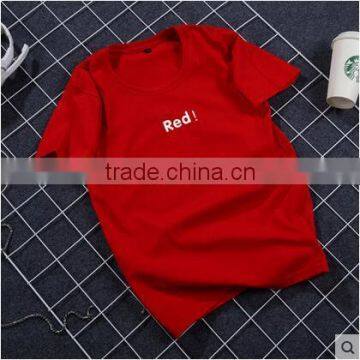 Summer the Little Fresh Short Sleeve T-shirt Male Simple Printing Joker Cotton photo-3