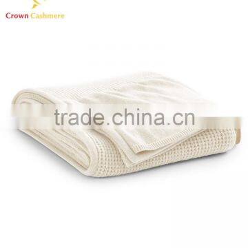 100% Kids Cashmere Knitted Wholesale Baby Throw Blankets photo-2