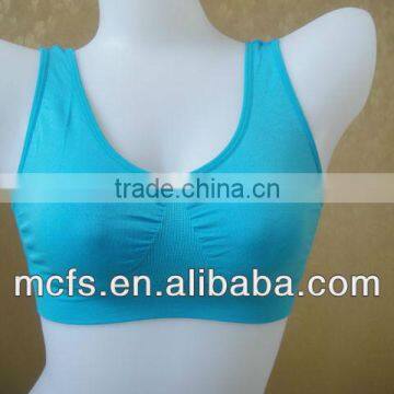 Blue fitness bra top women lingerie sexy yoga bras sexy ladies tank top