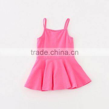 Latest New Design Cotton Spandex Infant Dresses Baby Little Girls Casual Summer Dresses photo-2