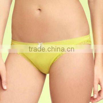 ladies lace-trim seamless panty skinny bikini