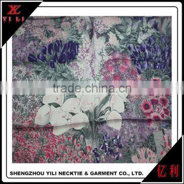 100% Silk Printing Factory Custom Lady Flower Scarf photo-2