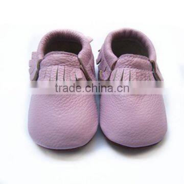 Handmade Rubber Sole Infant Baby Moccasins Baby Shoes photo-2