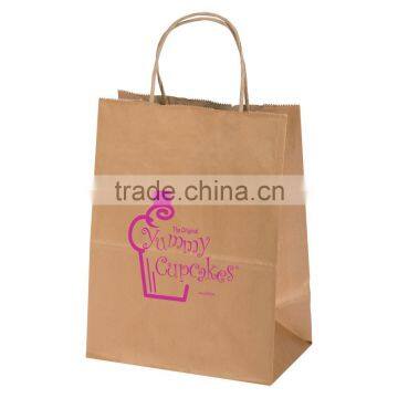 USA Made Metals Kraft Shopping Bag - Made of Natural Kraft Paper, Dimensions Are 8" x 4.75" x 10.5" and Comes With Your Logo photo-2