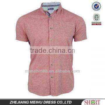 Mens Short Sleeved Chambray short sleeve Work Shirt