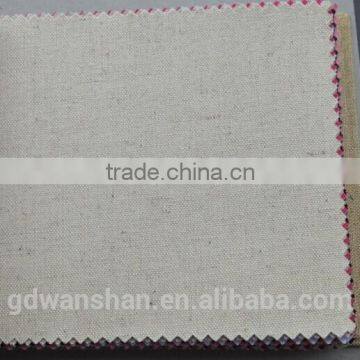 Book binding 100% raw linen cotton textile fabric cloth for hardcover packing material