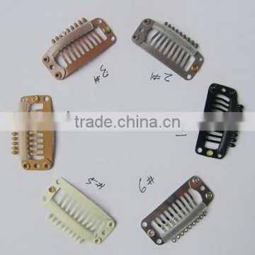 2017 stainless steel hair extension clips or wig clips and dragon clips 3.2cm