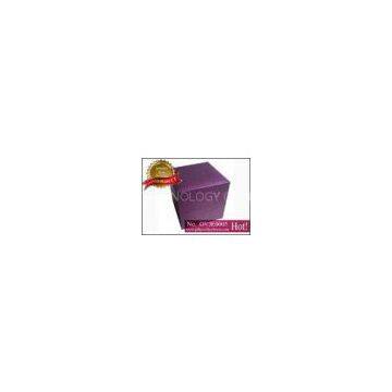 Rechargeable Plastic Gift Jewellery Boxes, Purple Fancy Paper and Black Velvet Pendant Gift Box With