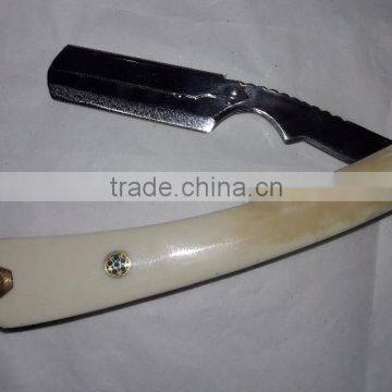 Single Blade Stainless Steel Metal Shaving Razor With Bone Handle photo-2