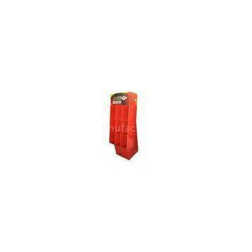 Red flooring POS Corrugated POP Displays for food, cosmetics, drug, gifts in chain store