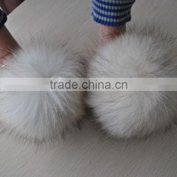 YR892 Stylish 12cm raccoon fur pom for hat/Size Adjustable/More Color Available