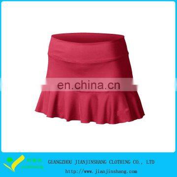 Promotion Superb Qualtiy Red Color Pleats Sports Tennis Skorts