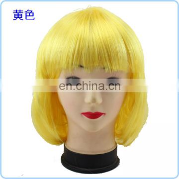 Yellow cheap short layered bob wigs FGW-0056