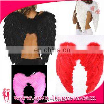 Colourful feather dress womens wings for party/halloween party