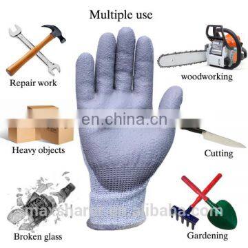 Construction Work Gloves Cutting Resistant PU Coated Safety Gloves photo-5