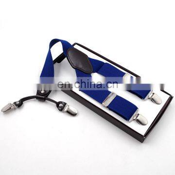 2017 fashion yiwu longkang hot sale 4 clips suspenders