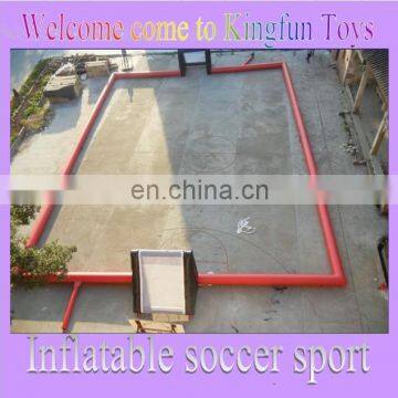 Most popular inflatable bubble football field/ inflatable soap soccer playground