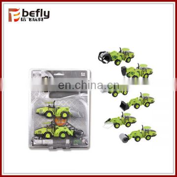 Cheap farm metal pull back toy car