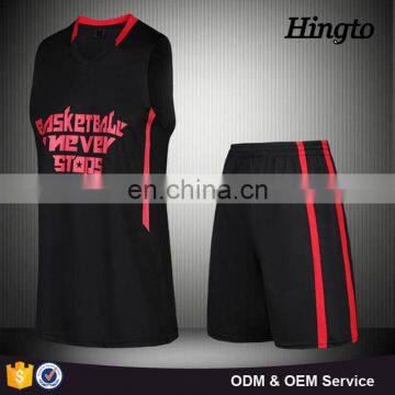 High quality men white black basketball top jersey design