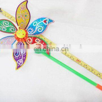 Traditional children baby outdoor play plastic pinwheel for sale