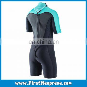 High Quality 2/3MM Neoprene CR Rubber Women Short Sleeve Super Stretch Shorty Wetsuit photo-2