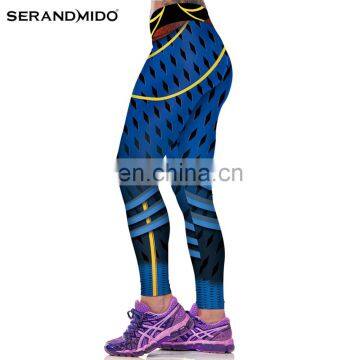 Fitness Dylan Digital Printing Women Stretch Tight Custom Sexy Pants photo-3
