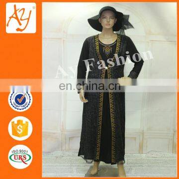 Saudi Arabia frock beautiful open girl abaya design