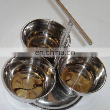 stainless steel salad bowl set of 3 pcs