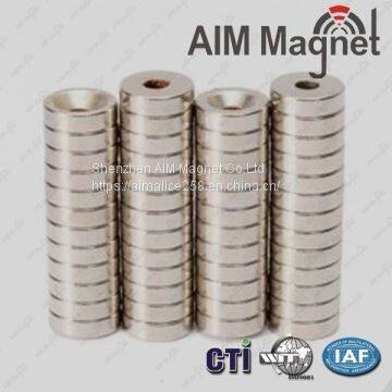 AIM Rare Eath Permanent Magnet NdFeb Magnet Round Countersunk Magnet photo-3