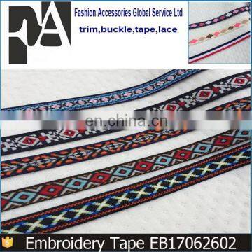 Wholesale Price Squares Pattern Retro Ribbon National Style Embroidery Tape photo-6