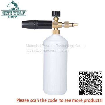 City Wolf  car washer foam cannon brass snow foam City Wolf  car washer snow foam lance soap bottle  foam nozzle adaptor