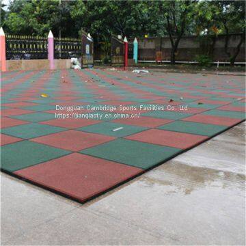 Supply of rubber floor tiles premium outdoor rubber safe floor mat community school kindergarten plastic floor mat