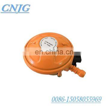 Factory Supply Cooking gas LPG pressure regulator with gauge meter, LPG Gas Low Pressure Regulator