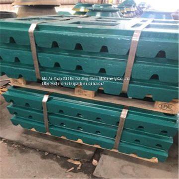 Nordberg Crusher Parts Metso Movable Jaw Plate High Manganese Steel Jaw Crusher Spare Parts photo-4